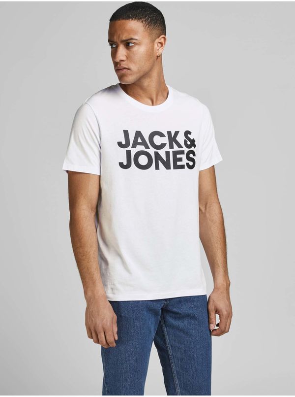 Jack & Jones White T-Shirt Jack & Jones Corp - Mens