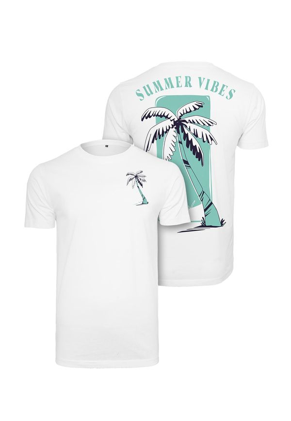 MT Men White T-shirt Summer Vibes