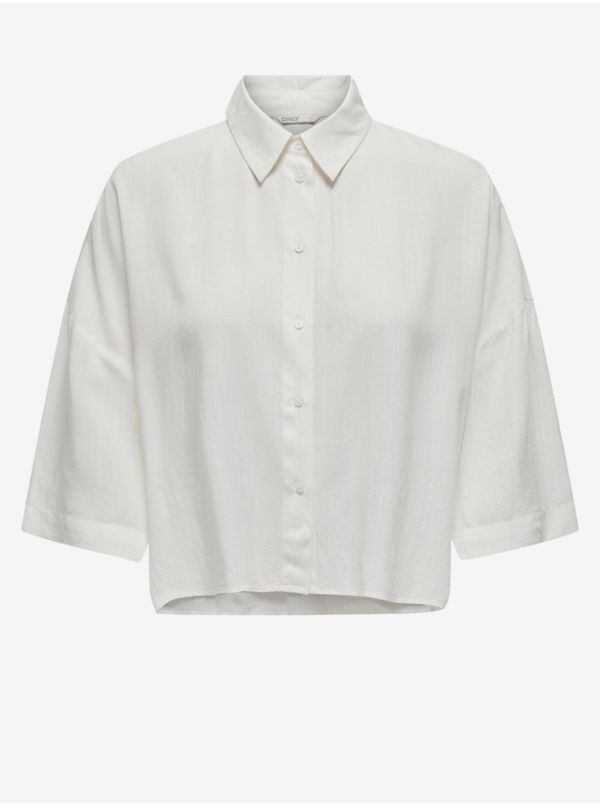 Only White women's cropped shirt ONLY Astrid