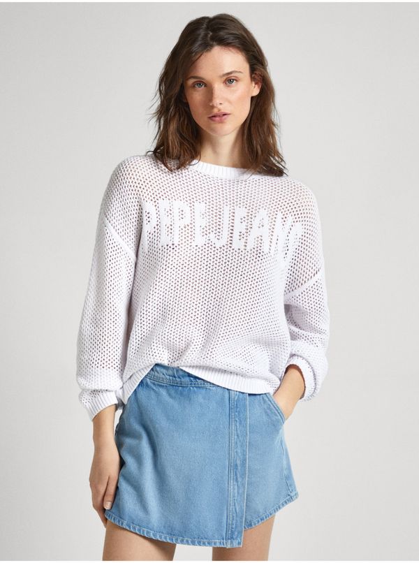 Pepe Jeans White Women's Pepe Jeans Sweatshirt - Women