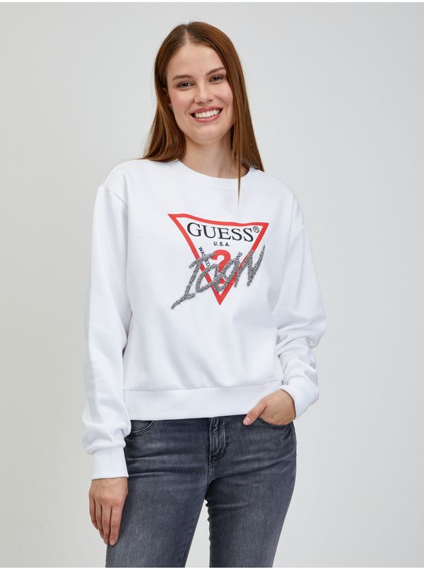 Guess White Women's Sweatshirt Guess - Women