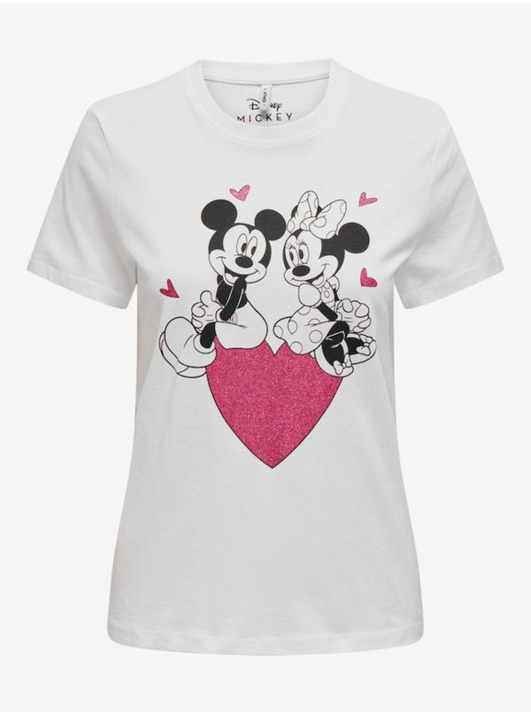 Only White women's T-shirt ONLY Mickey - Women