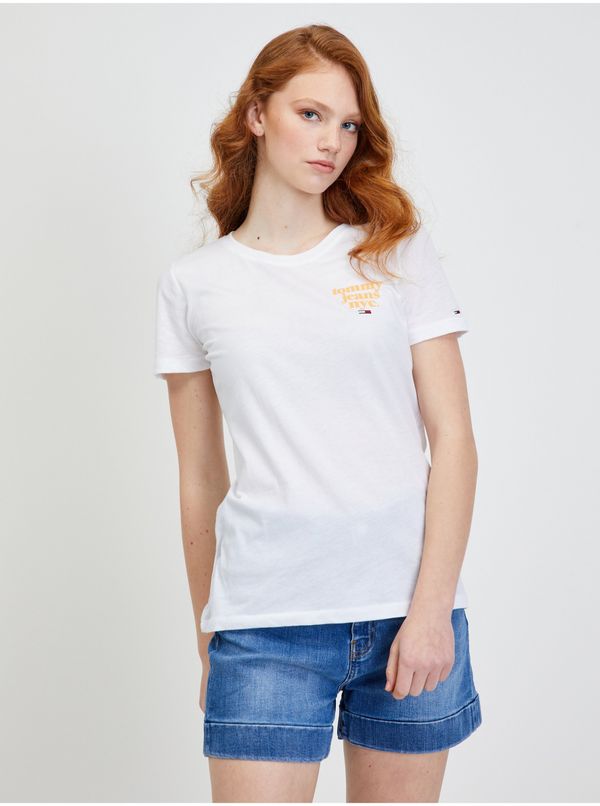 Tommy Hilfiger White Women's T-Shirt Tommy Jeans - Women