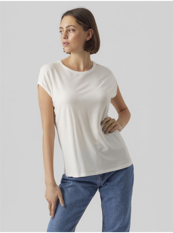 Vero Moda White women's T-shirt Vero Moda Ava - Women