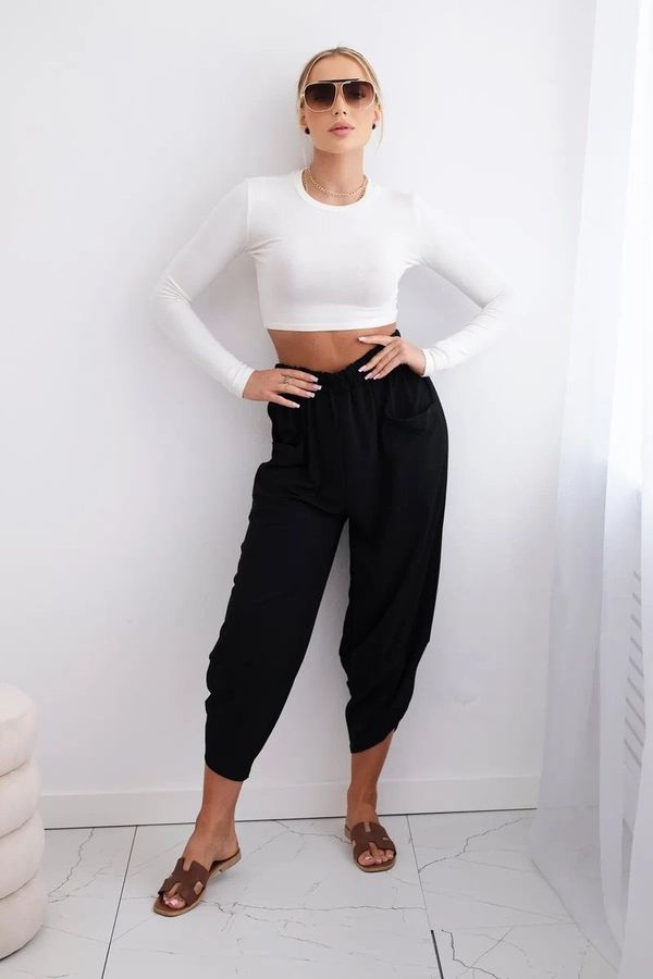 Kesi Wide-leg trousers with pockets black