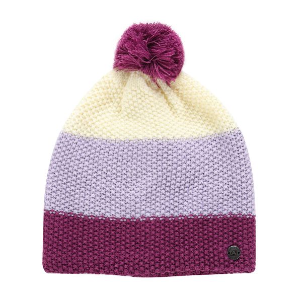ALPINE PRO Winter hat with pompom ALPINE PRO DELORE pastel lilac