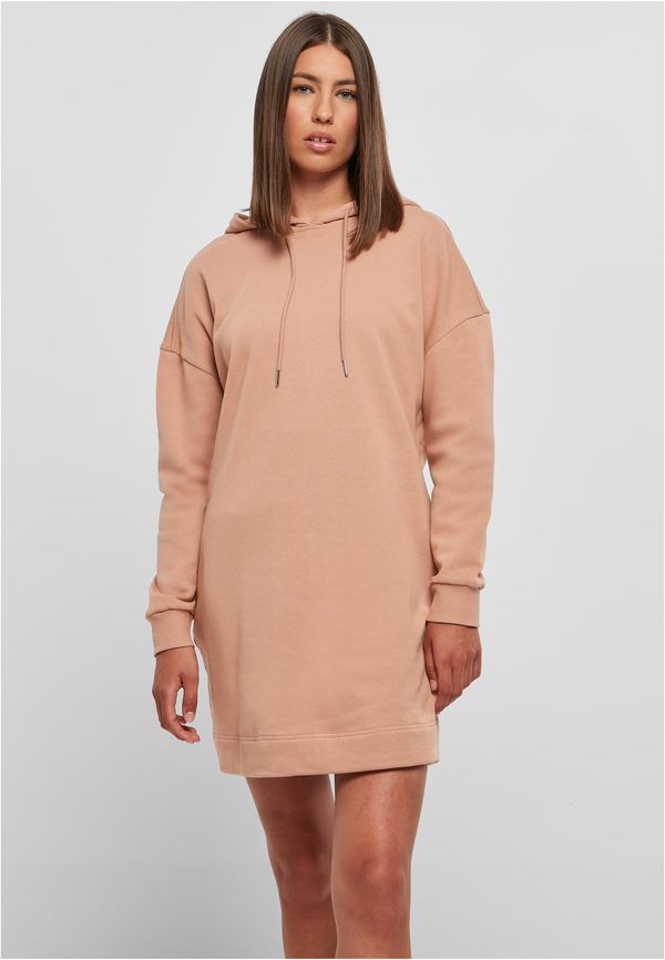 UC Ladies Women's Amber Colored Organic Oversized Terry Hooded Dress