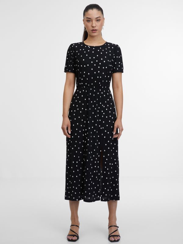 Orsay Women's black polka dot dress ORSAY