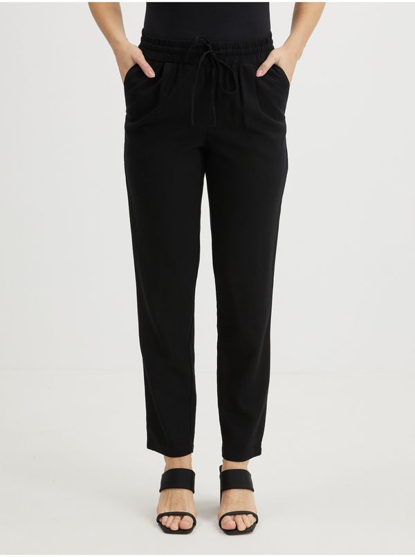 Vero Moda Women's black trousers with linen blend VERO MODA Jesmilo - Women