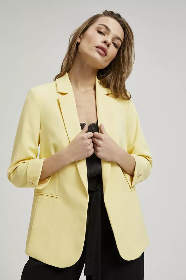 Moodo Women's blazer MOODO - light yellow