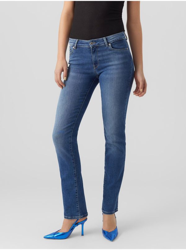 Vero Moda Women's blue straight fit jeans VERO MODA Daf - Women