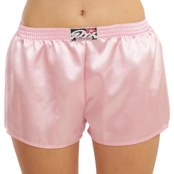 STYX Women's Boxer Shorts Styx Classic Elastic Satin Pink