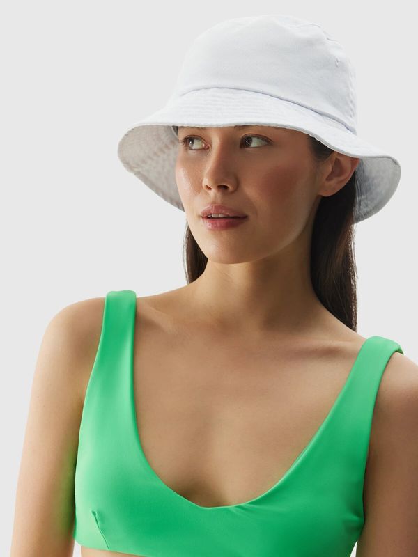 4F Women's bucket hat 4F - white