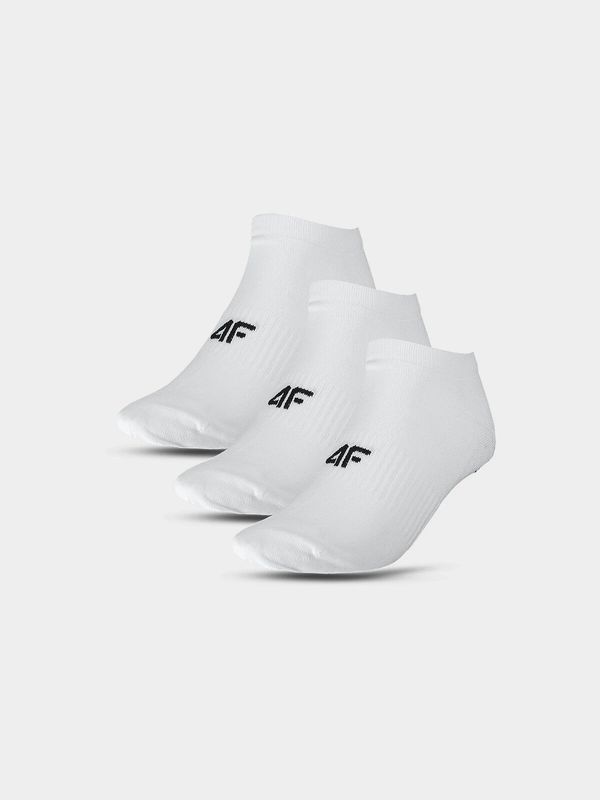 4F Women's Casual Ankle Socks (3 Pack) 4F - White
