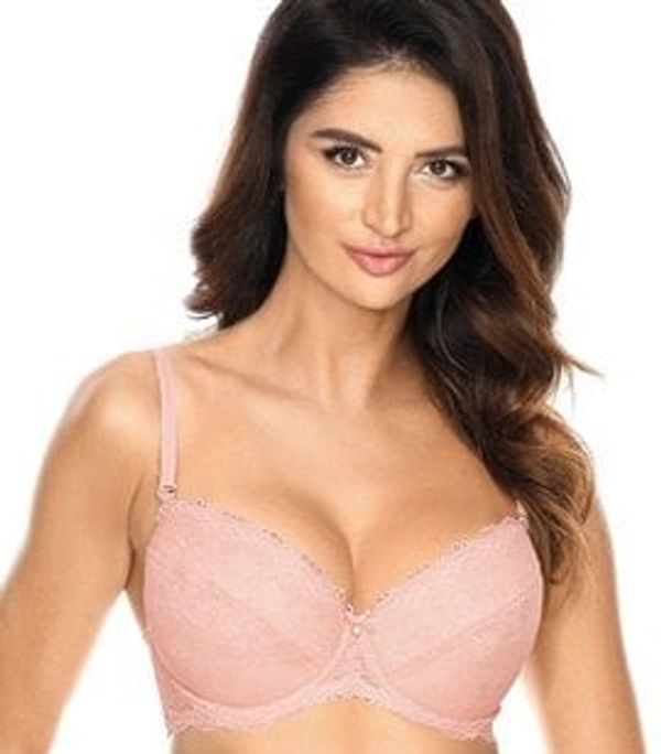 Gorteks Women's classic push-up bra Scarlet / B1 - powder pink