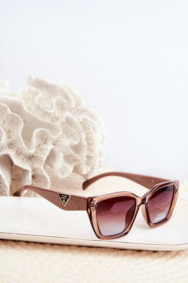 Kesi Women's Classic Sunglasses with Gold Detailing UV400 Beige