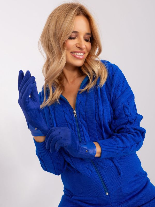 Fashionhunters Women's Cobalt Touch Gloves