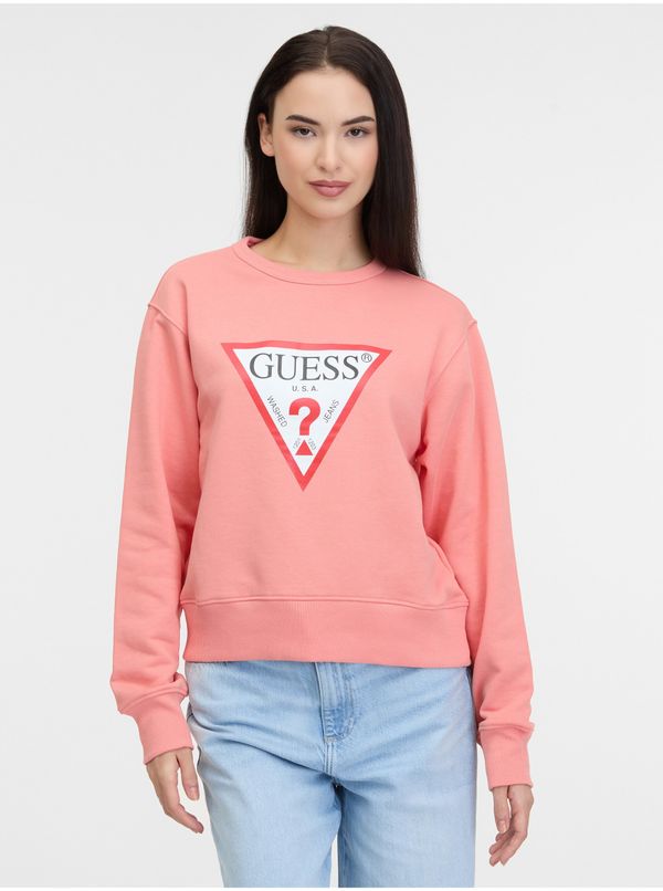 Guess Women's Coral Sweatshirt Guess Original - Women