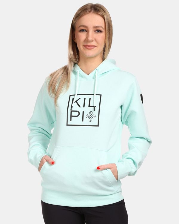 Kilpi Women's cotton hooded sweatshirt Kilpi NIKY-W Mint