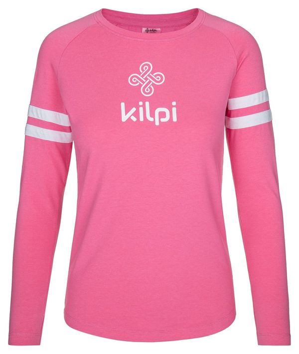 Kilpi Women's cotton long sleeve T-shirt KÎLPIES MAGPIES-W PINK