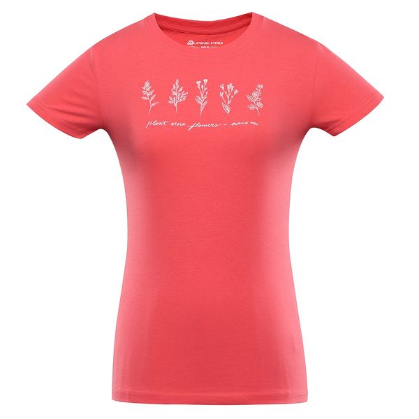ALPINE PRO Women's cotton T-shirt ALPINE PRO NORDA calypso coral variant pb