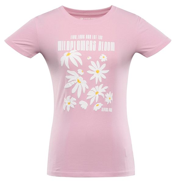 ALPINE PRO Women's cotton T-shirt ALPINE PRO NORDA roseate spoonbill variant pc
