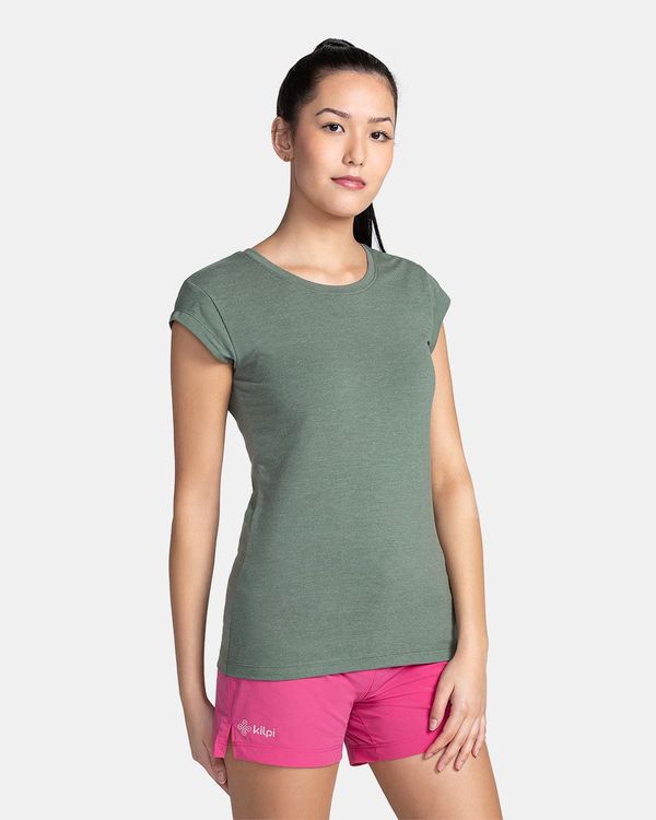 Kilpi Women's cotton T-shirt KILPI PROMO-W Dark green