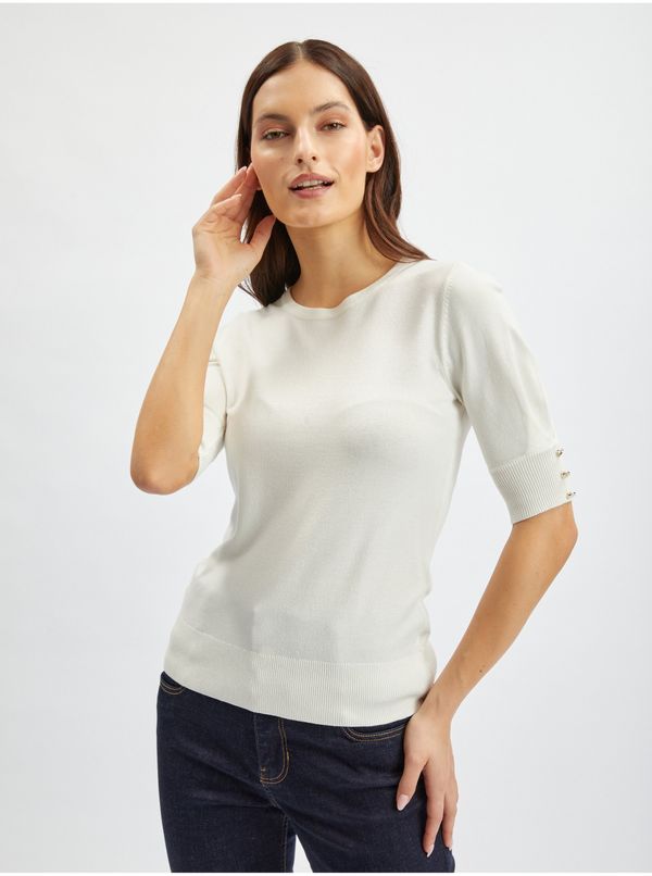 Orsay Women's cream lightweight sweater ORSAY