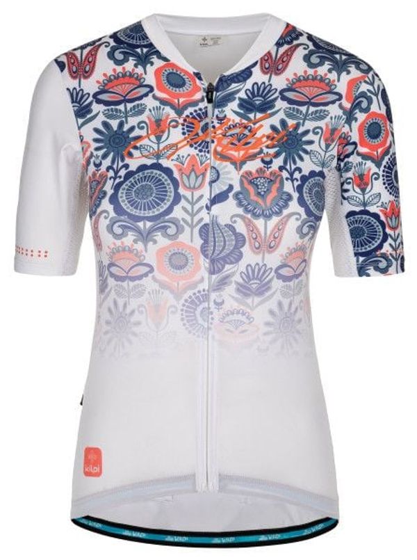 Kilpi Women's cycling jersey KILPI ORETI-W white