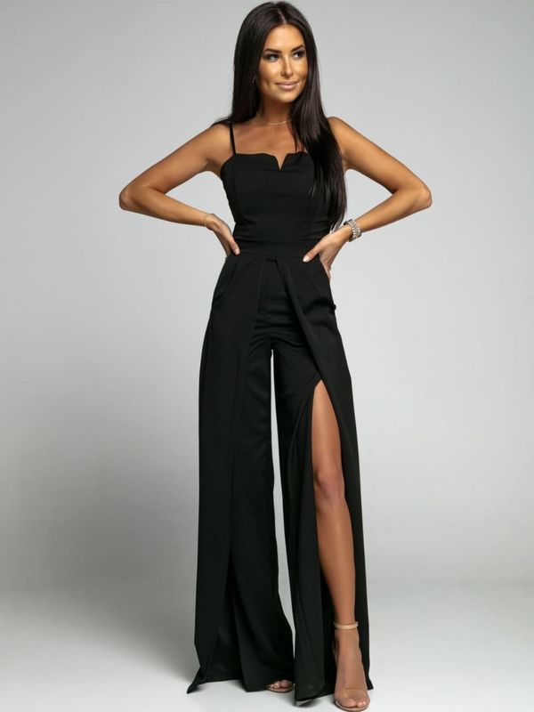 FASARDI Women's elegant jumpsuit with slits FASARDI - black