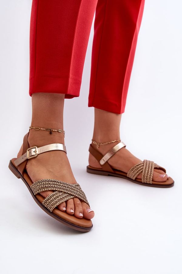 Kesi Women's flat sandals S.Barski brown