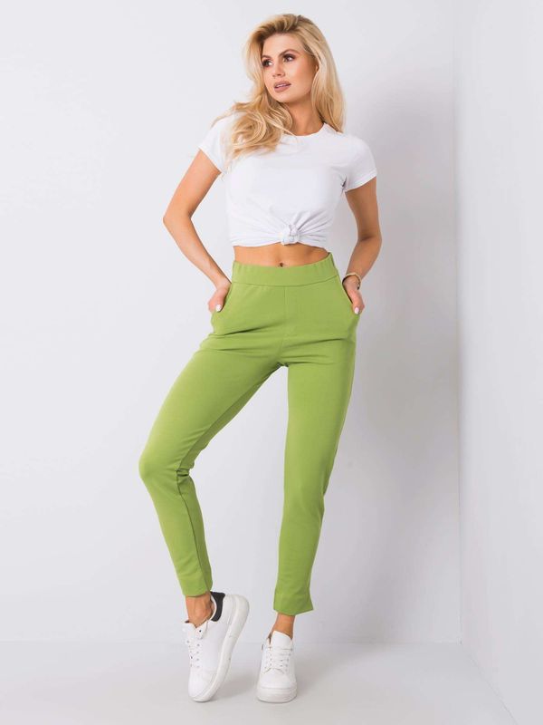 Fashionhunters Women's Green Sweatpants