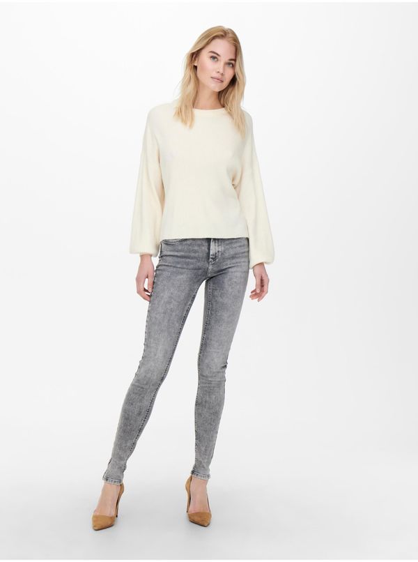 Only Women's grey skinny fit jeans ONLY - Women's