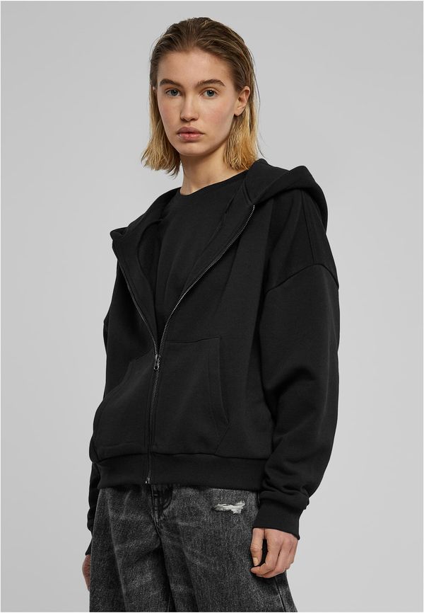 Urban Classics Women's hoodie Boxy Zip Hoody black