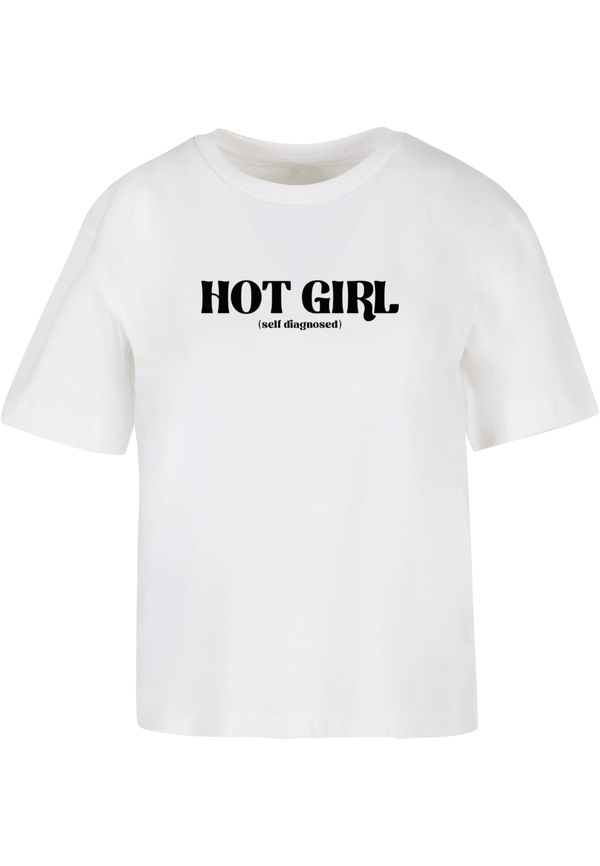 Mister Tee Women's Hot Girl Diagnosis T-shirt white