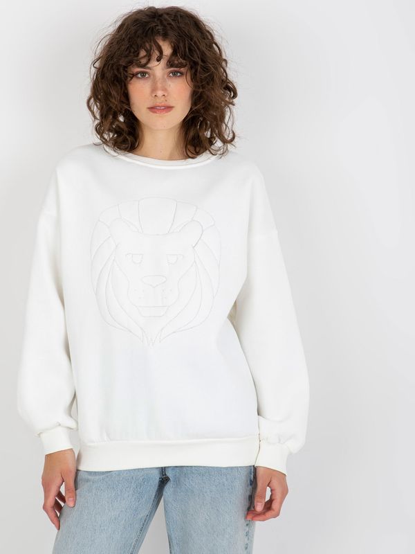 Fashionhunters Women's insulated sweatshirt with embroidery - ECR