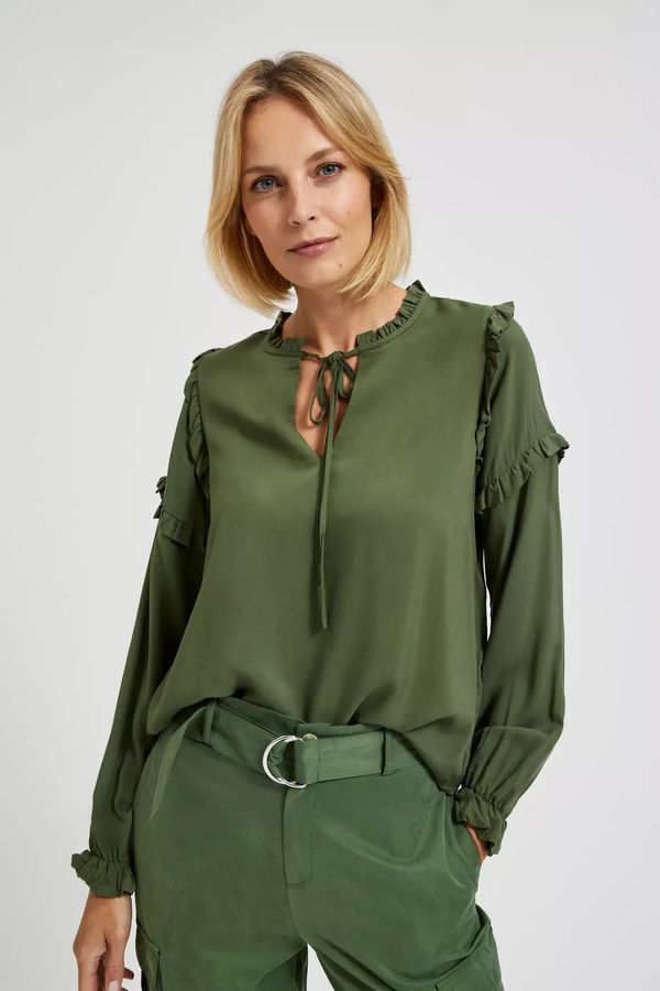Moodo Women's khaki blouse