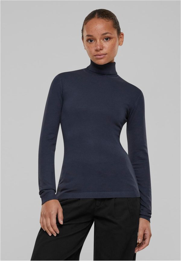 Urban Classics Women's knitted turtleneck in a navy design