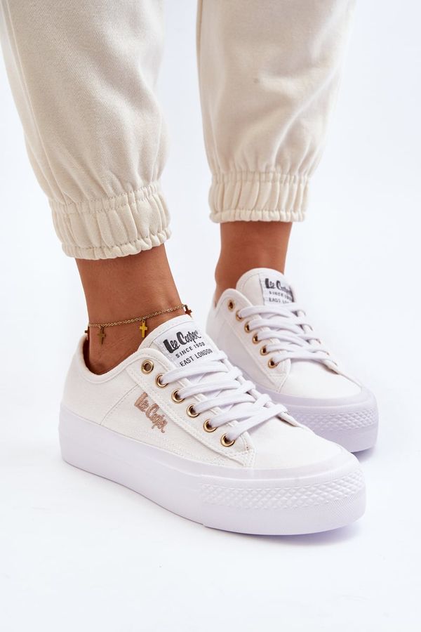Kesi Women's Lee Cooper Platform Sneakers White