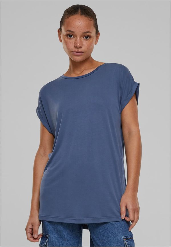 UC Ladies Women's Modal Extended Shoulder Tee T-Shirt - Vintage Blue