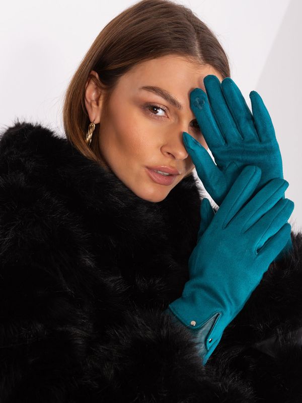 Fashionhunters Women's Navy Gloves