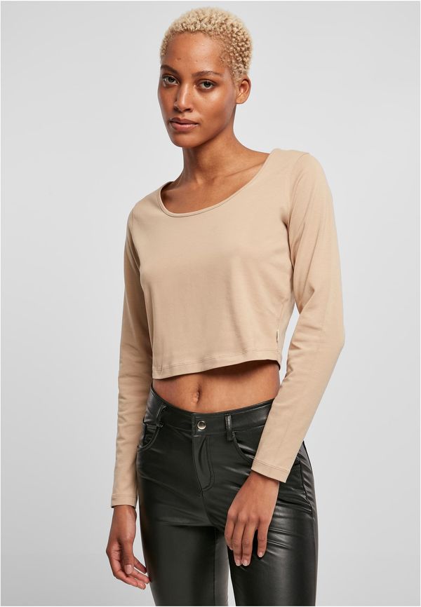 UC Ladies Women's organic beige with a wide cut and long sleeves