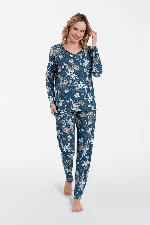 Italian Fashion Women's pajamas Madison, long sleeves, long pants - print