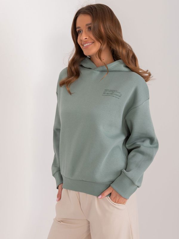 Fashionhunters Women's pistachio hoodie SUBLEVEL