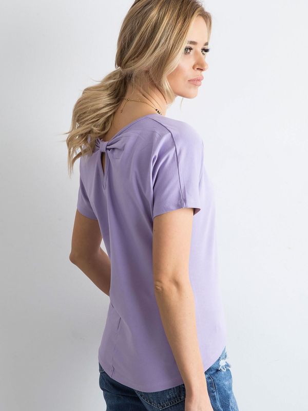 Fashionhunters Women's purple T-shirt