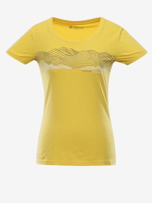 ALPINE PRO Women's quick-drying T-shirt ALPINE PRO DAFOTA sulphur variant pa