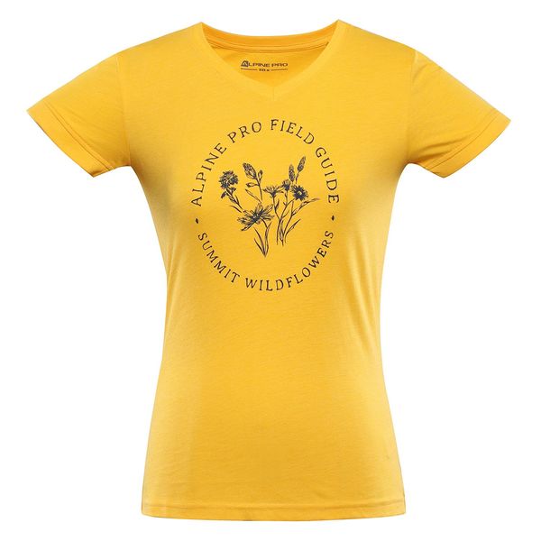 ALPINE PRO Women's quick-drying T-shirt ALPINE PRO NEGA old gold variant pa