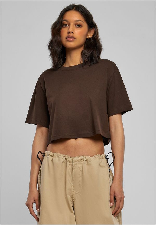 Urban Classics Women's short oversized T-shirt brown color