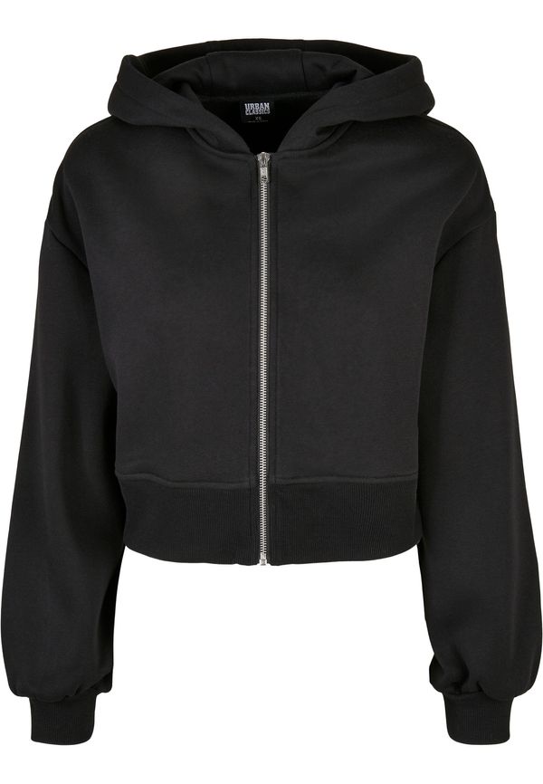 UC Ladies Women's Short Oversized Zipper Jacket Black