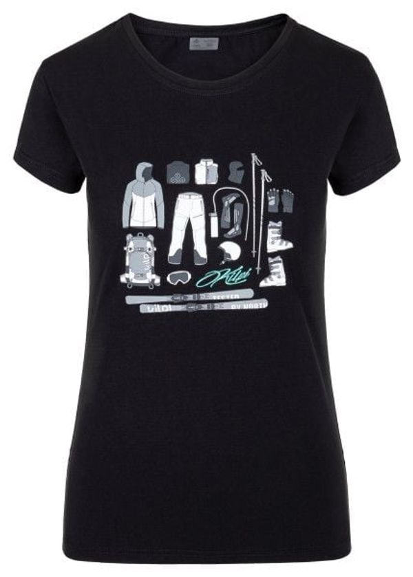Kilpi Women's short sleeve T-shirt Kilpi TORNES-W Black